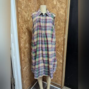 Orvis Multicolor Plaid Mini Dress